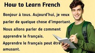 Comment apprendre le français । How to Learn French । Learn French