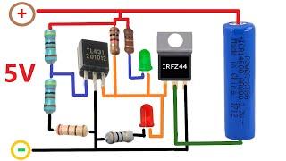 Great idea 3.7 V Battery Charger Circuit / TL431 High Precision Auto Cut-off