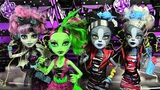 MONSTER HIGH ZOMBIE SHAKE COLLECTION ROCHELLE VENUS PURSEPHONE MEOWLODY REVIEW VIDEO