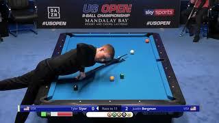 Tyler Styer vs Justin Bergman | 2019 US Open Pool Championship | Round Five