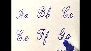 A to Z cursive hand writing Capital & Small | Neat and clean | #calligraphy #lettering #english