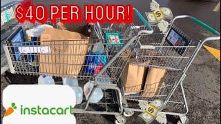 Day In The Life Of a $40 Per Hour Instacart Shopper! DAY 1 2023