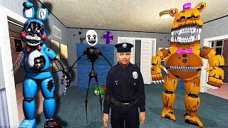 ANIMATRONICS SCARE THE SECURITY GUARD FNAF COOP Garry's Mod