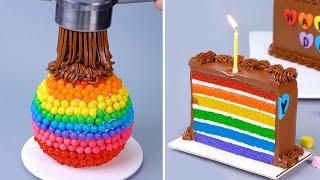 Easy Rainbow Cake Recipes  So Yummy Cake Hacks   Quick and Easy Cake Decorating Ideas