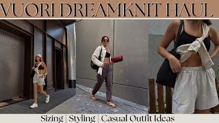 Vuori DreamKnitTM Try On, Sizing, Review | Links in Description Box | Petite Fashion | Casual Outfit