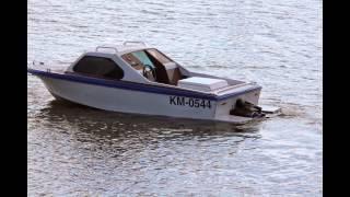 Jet boat , motorówka Rybitwa, fiat 2300 110hp.