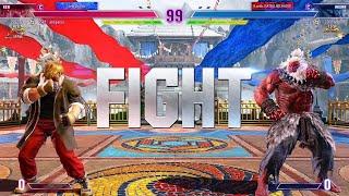 SF6  ARMPEROR (Ken) vs NAOOONN (Akuma)  High Level Gameplay