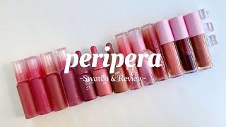 [Swatch & Review] Tổng Hợp Các Dòng Son Peripera | Peripera Ink Velvet, Peripera  Ink Mood Glowy...