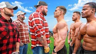 FARMERS VS BODYBUILDERS (Who Is Stronger?)