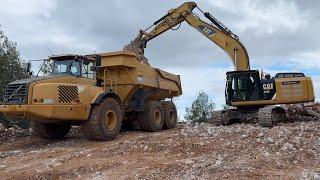 Caterpillar 336E Excavator Opening Space for Mountain Road Construction-Sotiriadis Constructions -4K