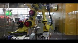 NEW seven axes FANUC ROBOT R1000iA/120F-7B at Euroblech 2016