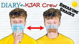 CAUGHT Sneaking FOOD into FUNNY Places!! HACKS to SNEAK Candy and Snacks!! Diary of a KJAR Crew!!