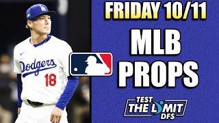 FLEX FRIDAY! Top 4 MLB Player Prop Picks for Friday 10/11/2024