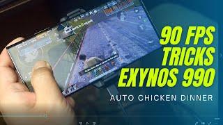 90 FPS tips & tricks for Samsung Exynos 990| For PUBG mobile