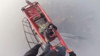 Ungesichert auf dem Shanghai Tower