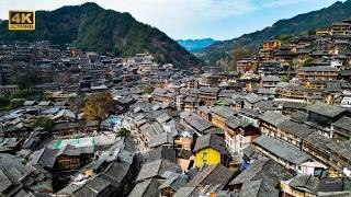 The 'Sky City' in Reality! 1500 Stilted Houses Hanging on the Mountainside !