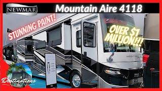 TOUR and WALK THROUGH of Newmar MOUNTAIN AIRE 4118 | Hershey RV Supershow