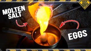 Molten Salt vs Eggs! TKOR Test If You Can You Fry An Egg With Salt!!