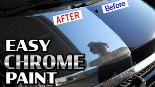 How to easily apply CHROME PAINT on your CAR! IZ METAL (Hand Painting)