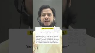 Ratio Decidendi and Obiter Dicta in 1 minute !!