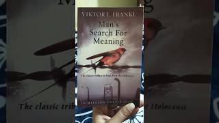 Man’s Search for Meaning: The Book That Will Transform Your Life. #shorts #booktube #classicbooks