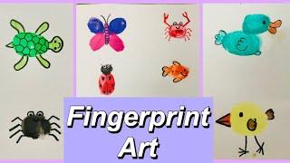 Fingerprint Art for Kids! Easy, Simple & Fun!