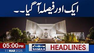 Balochistan Train Attack : Driver injured | 05 PM News Headlines | 11 March 2025 | SAMAA TV