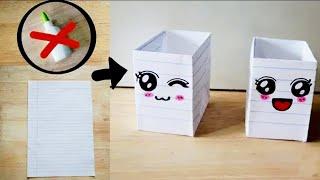 DIY Paper Box /Easy Origami Box Tutorial / School Crafts