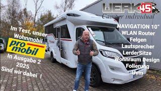 Promobil hat uns getestet… 10“Navigation im Ducato.- Sound Upgrade -Leder Wlan Router - Felgen- UVM