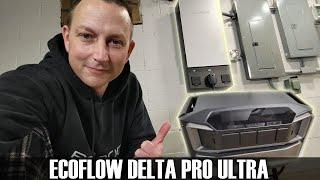 Demo of Fully Installed EcoFlow Smart Home Panel 2 with Delta Pro Ultra - Black Friday Deals