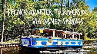 Water Taxi Port Orleans French Quarter to Disney Springs Then Back To Riverside | Walt Disney World