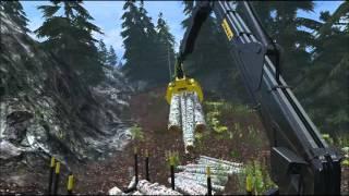 Farming simulator 2015: Logging birch trees Part1