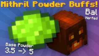 Major Mithril Powder Buffs! Pure Ores & Bal Nerfed! (Hypixel Skyblock News)