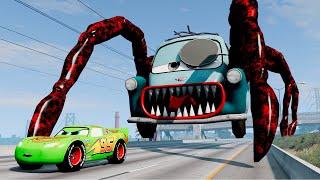 Epic escape from The Lightning McQueen Eater, Mack Robot Eater, Mater  Eater |BeamNG.Drive