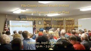 Department of Energy gets NAILED! at Portsmouth Gaseous Diffusion Plant Public Health Forum