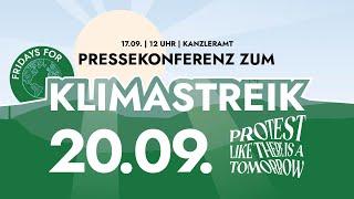 Pressekonferenz zum Globalen Klimastreik am 20.09. | 17.09.2024 | Fridays For Future