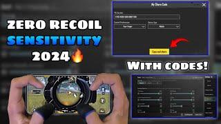 New Update 3.4Best Sensitivity Code + Control Settings Pubg Mobile/Bgmi Sensitivity 2024