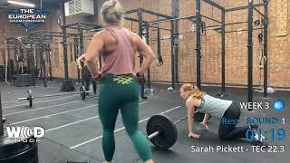 Sarah Pickett European Qualifiers 22.3