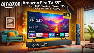 Amazon Fire TV 55" Omni QLED Series 4K UHD smart TV, Dolby Vision IQ, Fire TV