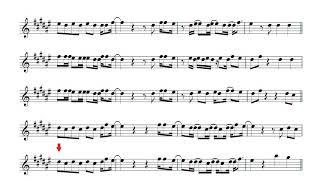 TUTORIAL DANCE MONKEY - Sax Partitura Playback - Without sax (Sheet music for Saxophone Alto).