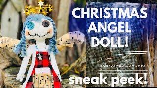 Christmas Angel Doll! Full tutorial & Pattern coming soon! #christmas