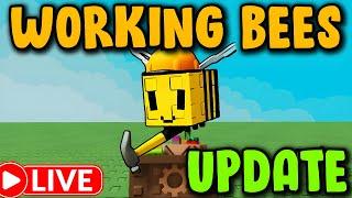 THE NEW WORKING BEES UPDATE IS HERE! GROW A GARDEN | LIVE!