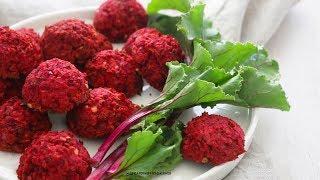 Baked Beet Falafel