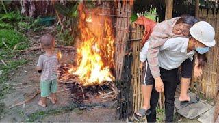 The orphan boy burned down his house and wandered around./ ly tam ca