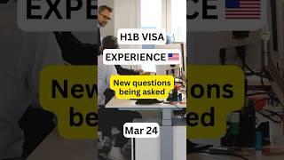 USA H1B visa interview | New questions being asked - March 2024 #youtubeshorts #usavisa #shikshak