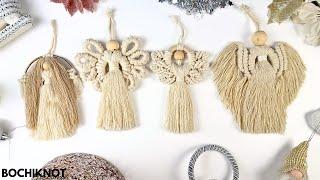 How to Make 4 Gorgeous Macrame Angel Ornaments This Christmas