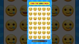 Find the odd emoji out #shorts#howgoodareyoureyes #puzzlegame#spotthedifference #emojichallenge