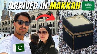 OUR FIRST JUMMA IN MAKKAH  PAKISTANI IN MECCA SAUDI ARABIA RAMADAN TRAVEL VLOG | IMMY AND TANI