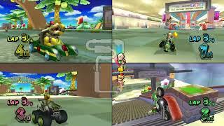 Mario Kart Wii  4 Players #546 Flower Cup Mirror