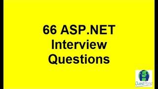 ASP.NET Interview Questions | ASP.NET MVC Interview Questions